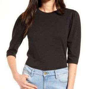 Chelsea28 Black Puff Sleeve Shirt ~ Never Worn